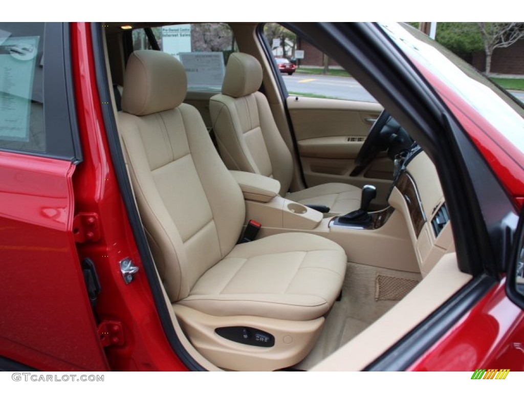 2007 X3 3.0si - Crimson Red / Sand Beige photo #28