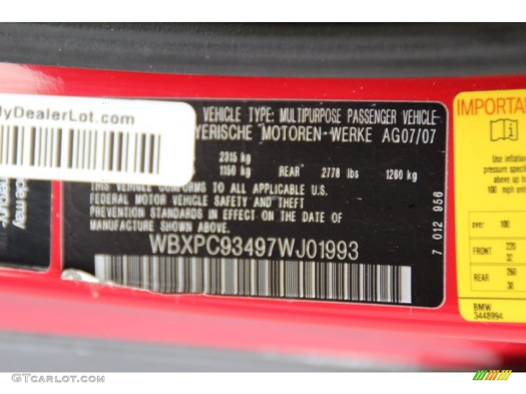 2007 X3 3.0si - Crimson Red / Sand Beige photo #33