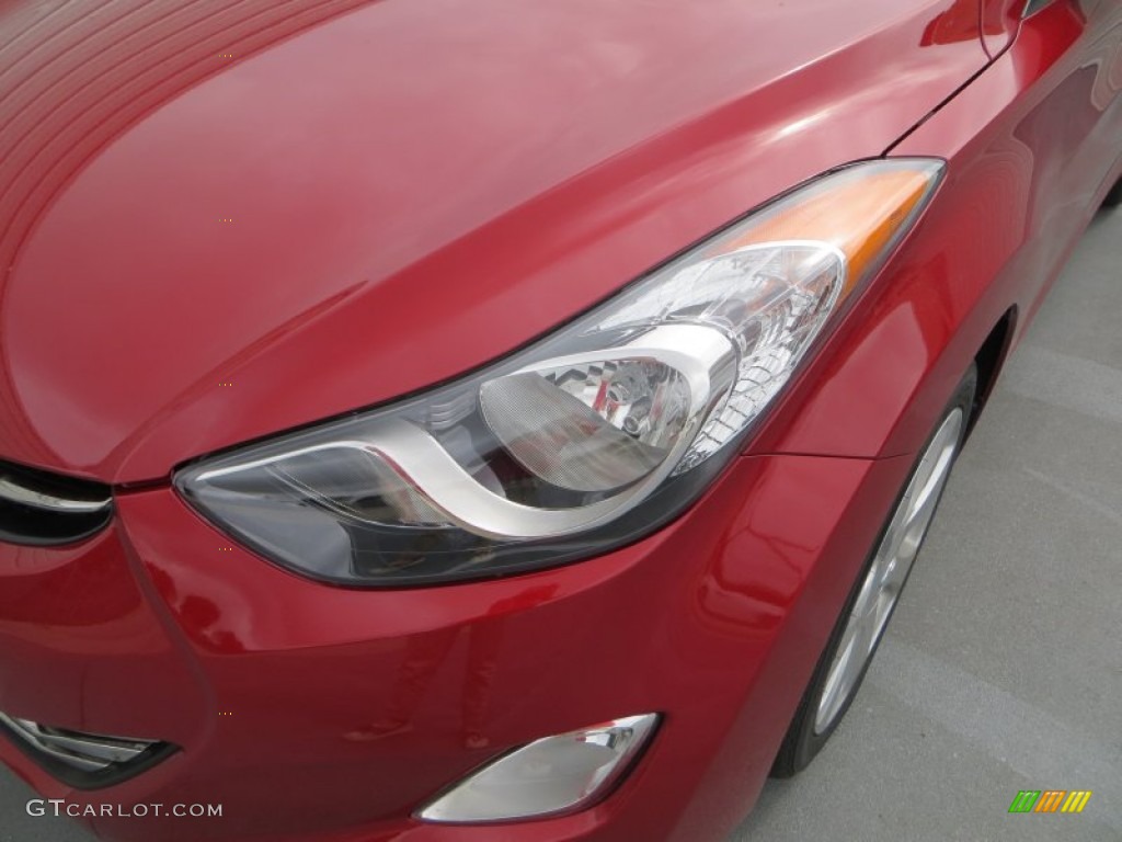 2013 Elantra Limited - Red Allure / Beige photo #9
