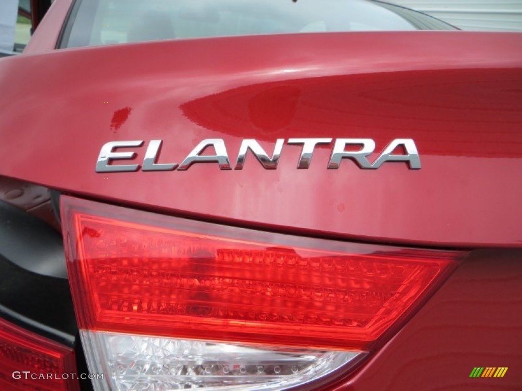 2013 Elantra Limited - Red Allure / Beige photo #14