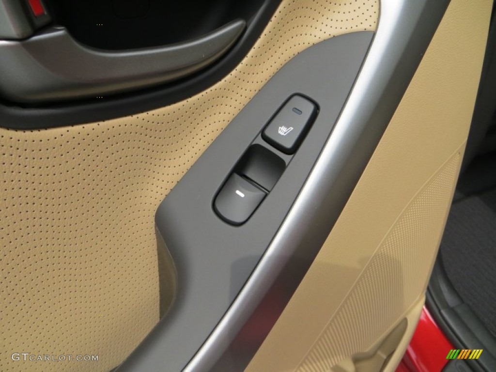 2013 Elantra Limited - Red Allure / Beige photo #19