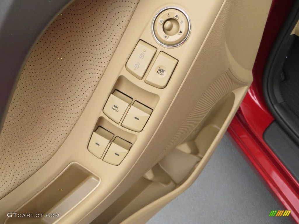 2013 Elantra Limited - Red Allure / Beige photo #22