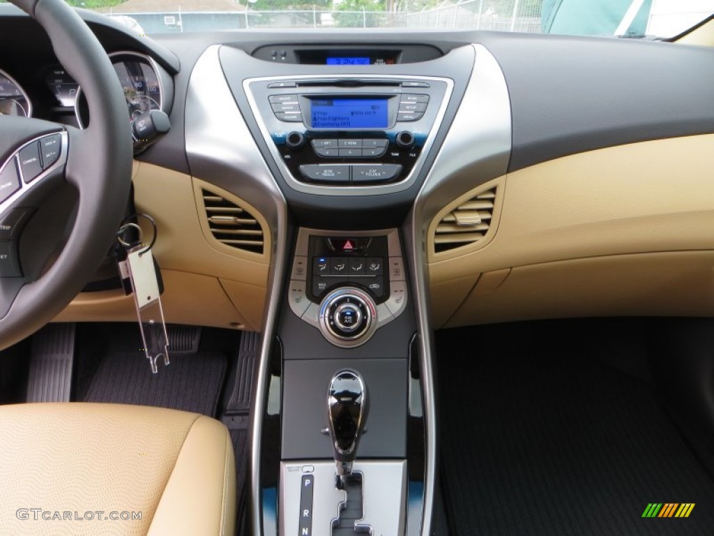 2013 Elantra Limited - Red Allure / Beige photo #27