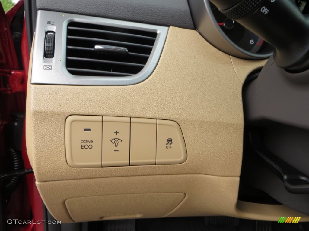 2013 Elantra Limited - Red Allure / Beige photo #33