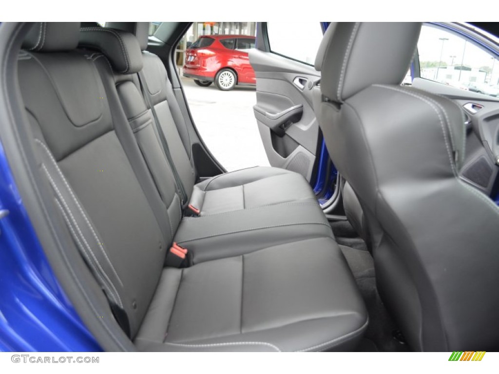 ST Charcoal Black Full-Leather Recaro Seats Interior 2013 Ford Focus ST Hatchback Photo #79835042