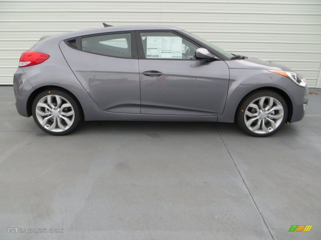 Triathlon Gray 2013 Hyundai Veloster Standard Veloster Model Exterior Photo #79835488