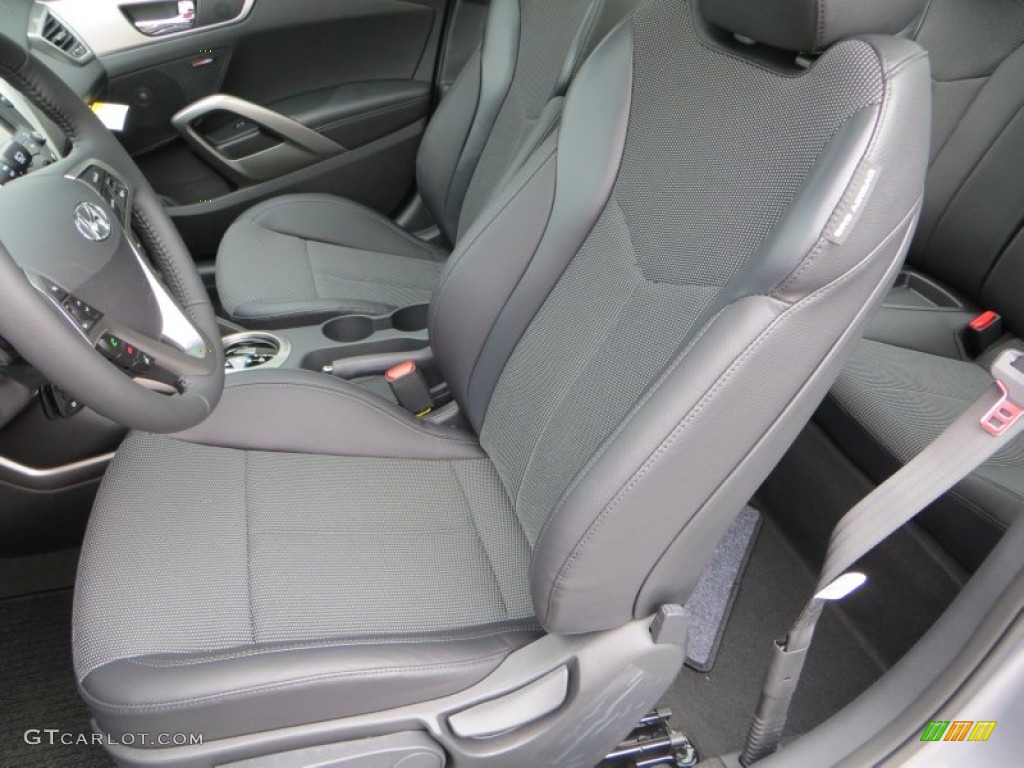 Black Interior 2013 Hyundai Veloster Standard Veloster Model Photo #79835845