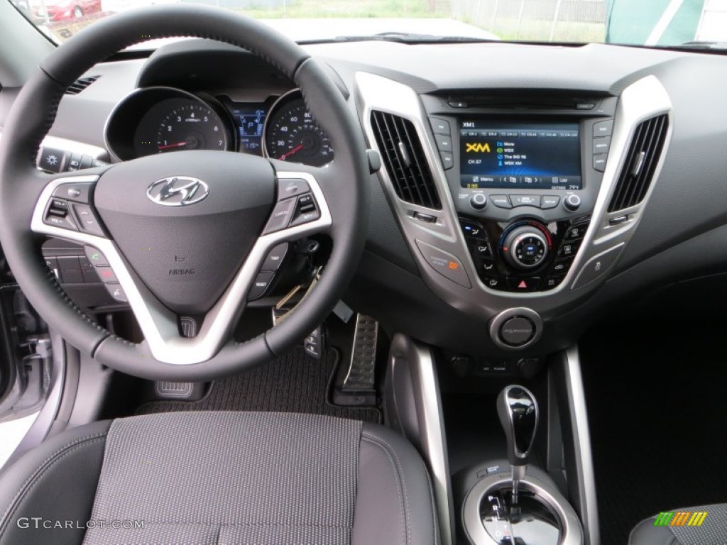 2013 Hyundai Veloster Standard Veloster Model Black Dashboard Photo #79835906