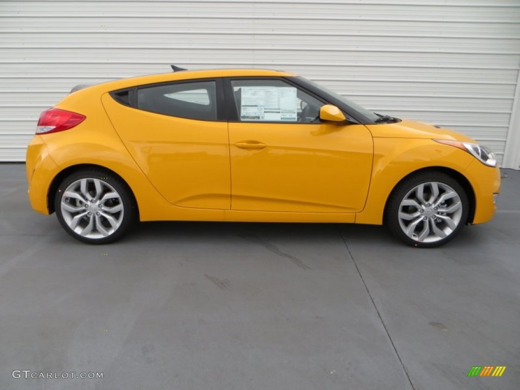 26.2 Yellow 2013 Hyundai Veloster Standard Veloster Model Exterior Photo #79836149