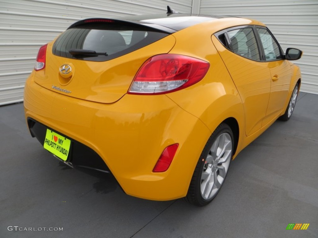 2013 Veloster  - 26.2 Yellow / Black photo #4