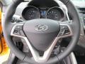 Black 2013 Hyundai Veloster Standard Veloster Model Steering Wheel