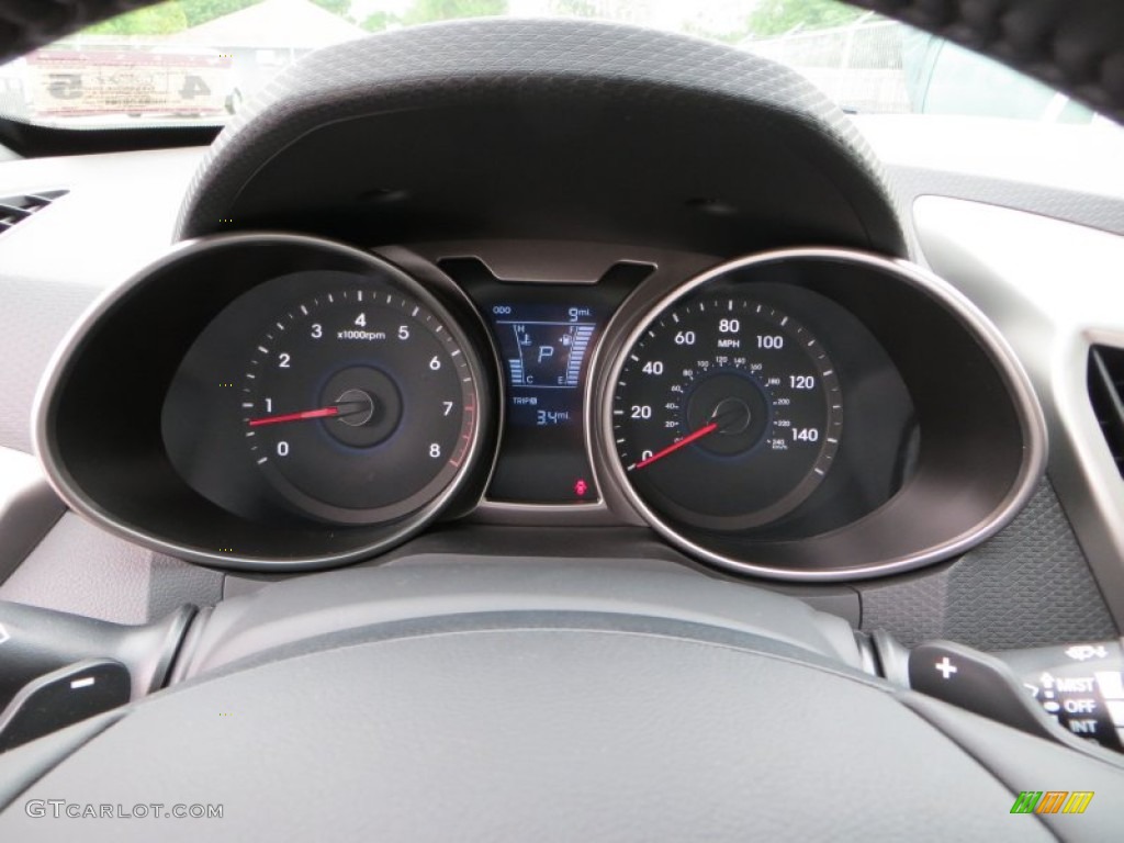 2013 Hyundai Veloster Standard Veloster Model Gauges Photo #79836646