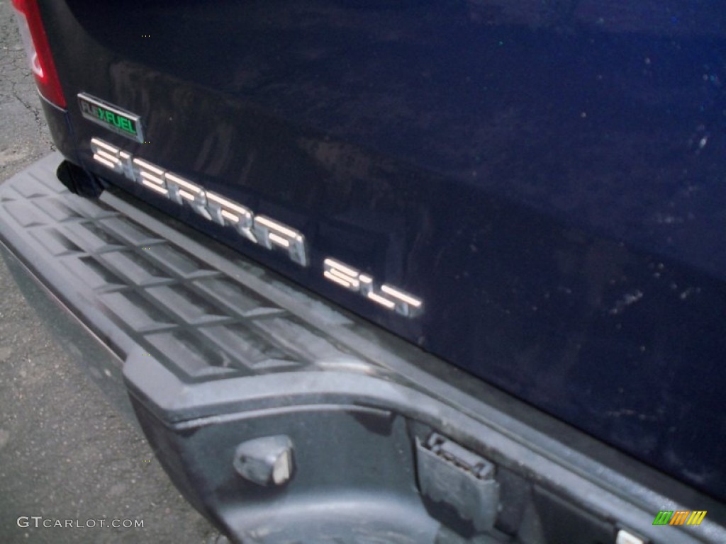 2011 Sierra 1500 SLT Extended Cab 4x4 - Midnight Blue Metallic / Ebony photo #11