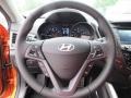 Black 2013 Hyundai Veloster Turbo Steering Wheel