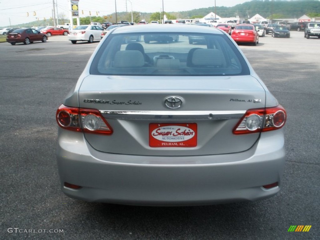 2012 Corolla LE - Classic Silver Metallic / Ash photo #10