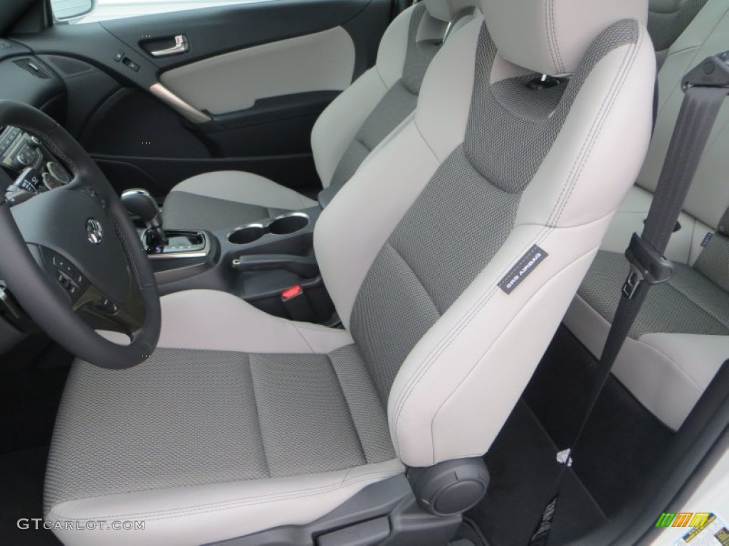2013 Genesis Coupe 2.0T Premium - Platinum Metallic / Gray Leather/Gray Cloth photo #21