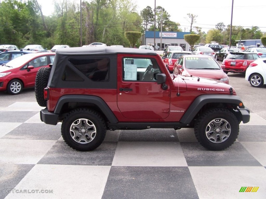 Deep Cherry Red Crystal Pearl 2013 Jeep Wrangler Rubicon 4x4 Exterior Photo #79840867