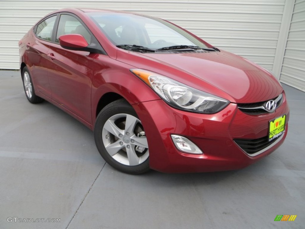 2013 Elantra GLS - Sparkling Ruby / Beige photo #1