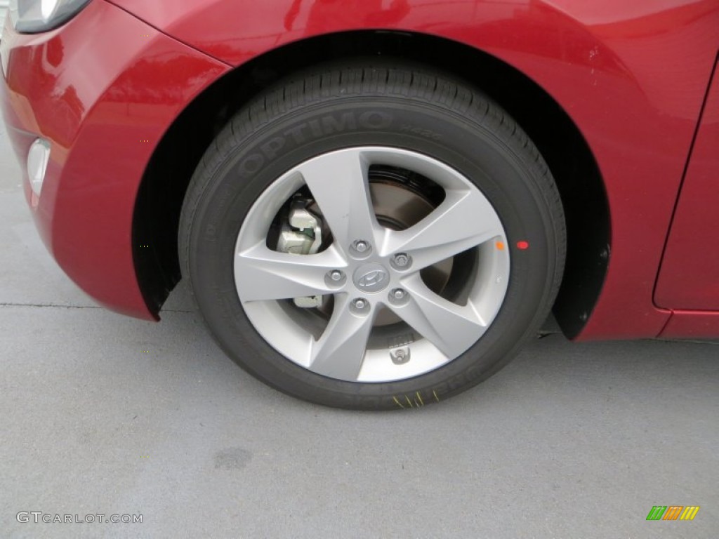 2013 Elantra GLS - Sparkling Ruby / Beige photo #10