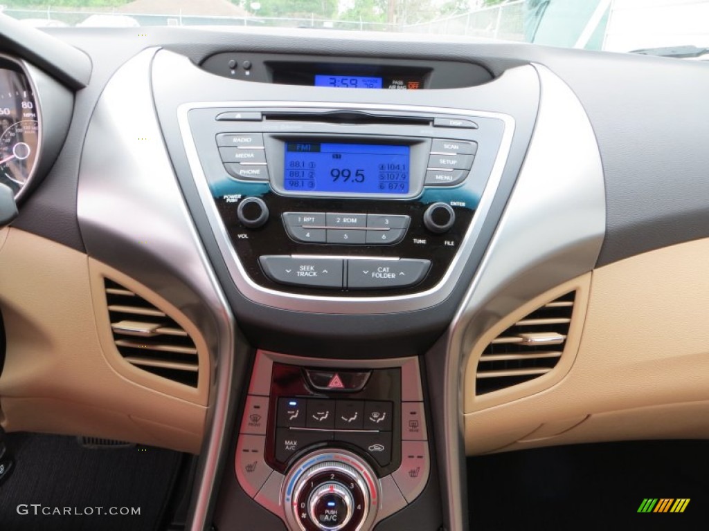 2013 Elantra GLS - Sparkling Ruby / Beige photo #26