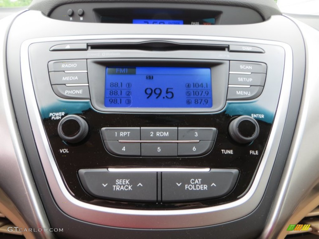 2013 Elantra GLS - Sparkling Ruby / Beige photo #27