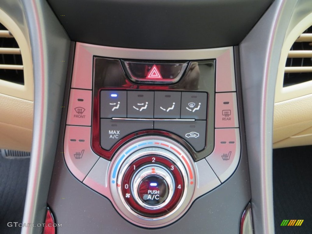 2013 Elantra GLS - Sparkling Ruby / Beige photo #28