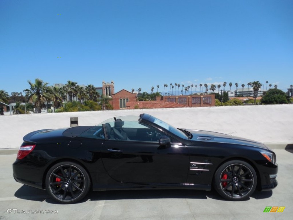 Black 2013 Mercedes-Benz SL 63 AMG Roadster Exterior Photo #79841999
