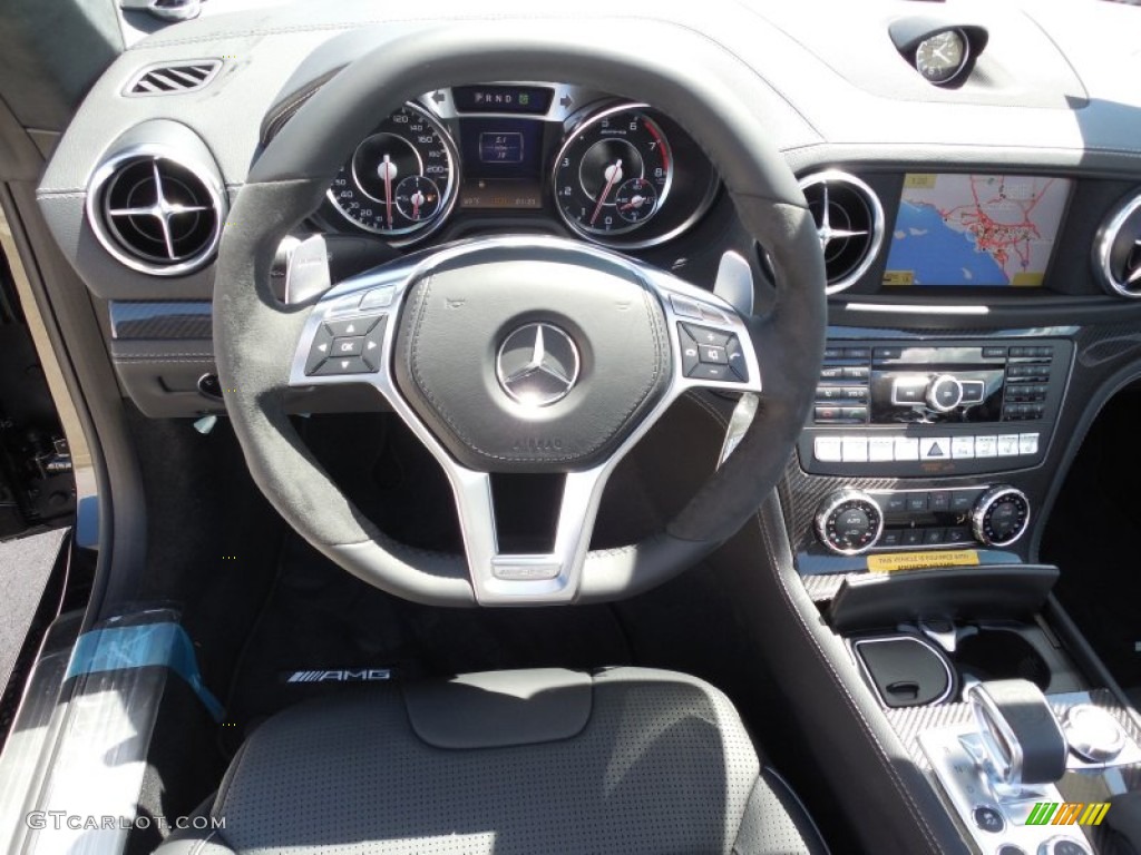 2013 Mercedes-Benz SL 63 AMG Roadster AMG Black Dashboard Photo #79842100