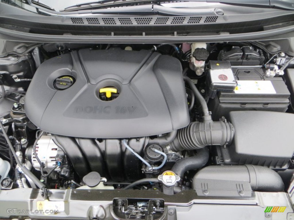 2013 Elantra GLS - Midnight Black / Gray photo #13
