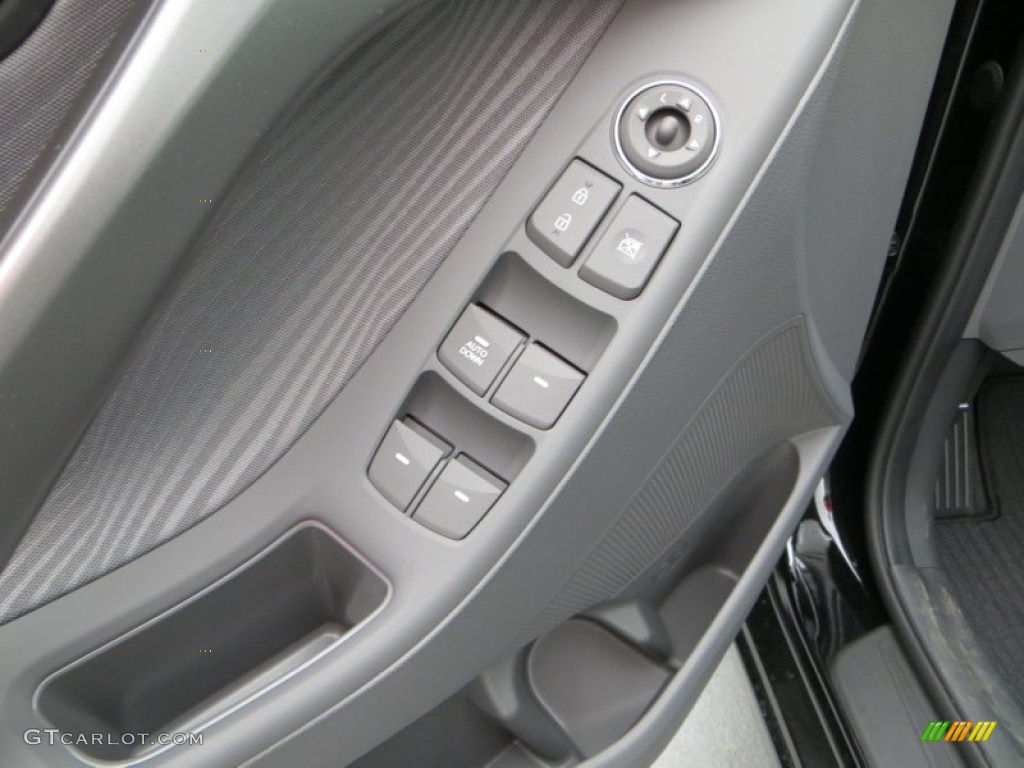 2013 Elantra GLS - Midnight Black / Gray photo #21