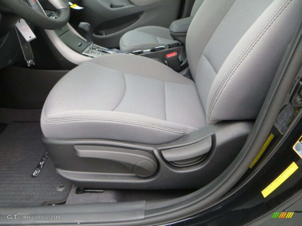 2013 Elantra GLS - Midnight Black / Gray photo #23