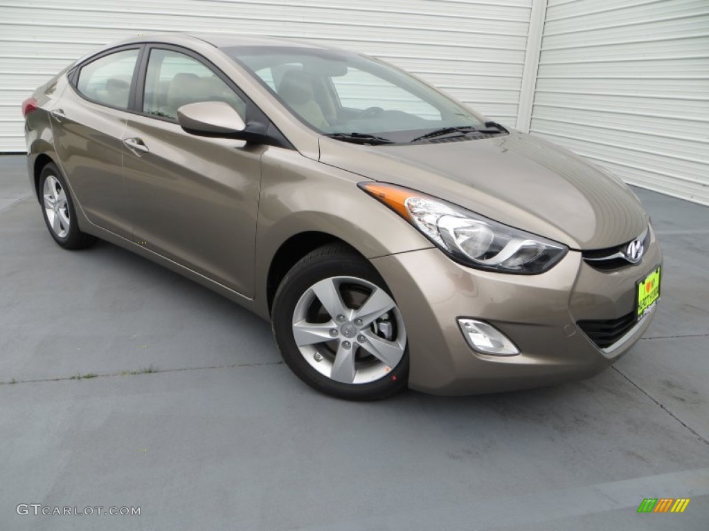 2013 Elantra GLS - Desert Bronze / Beige photo #1