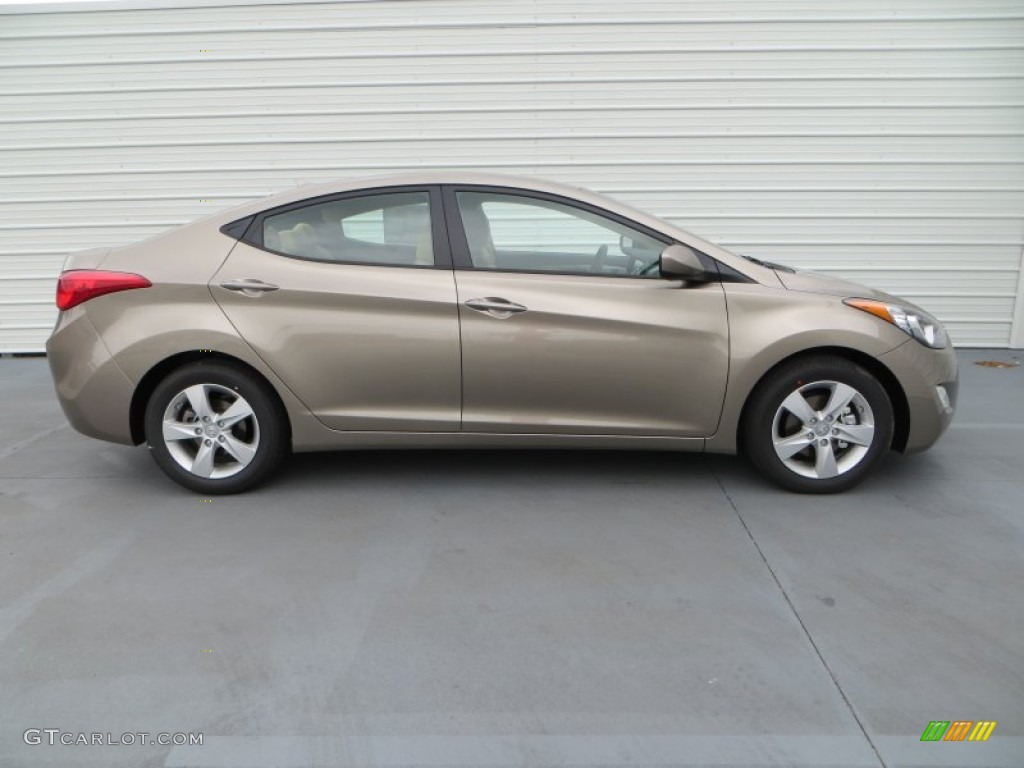 2013 Elantra GLS - Desert Bronze / Beige photo #3