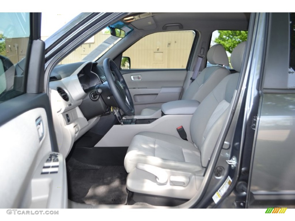 Gray Interior 2012 Honda Pilot LX Photo #79842622