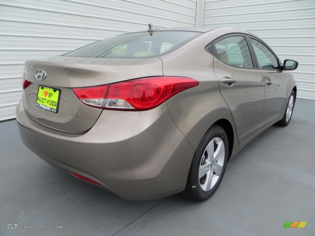 2013 Elantra GLS - Desert Bronze / Beige photo #4