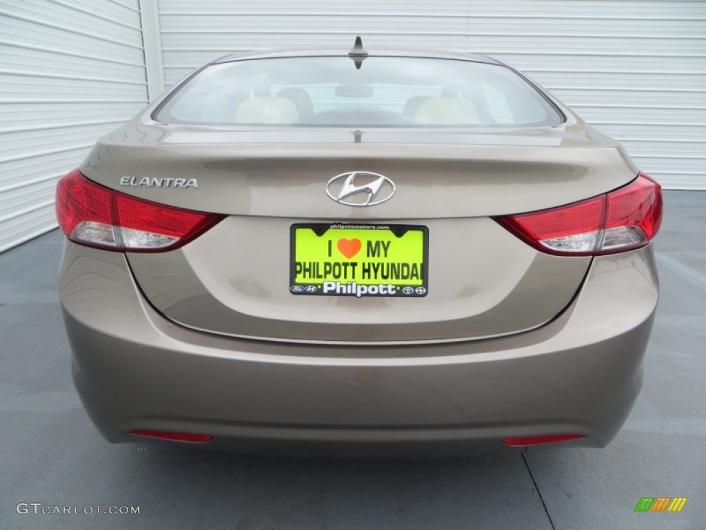 2013 Elantra GLS - Desert Bronze / Beige photo #5