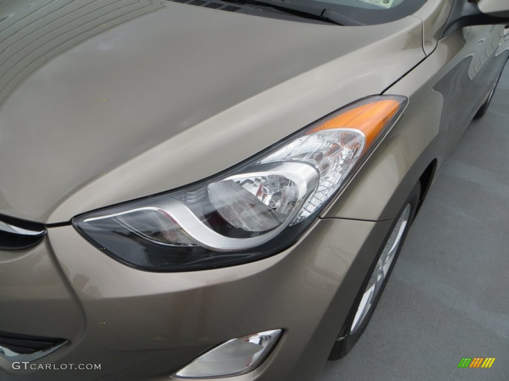 2013 Elantra GLS - Desert Bronze / Beige photo #9