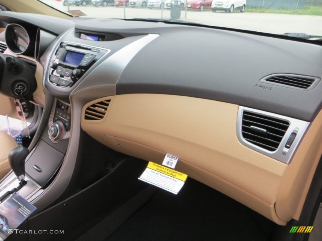 2013 Elantra GLS - Desert Bronze / Beige photo #17