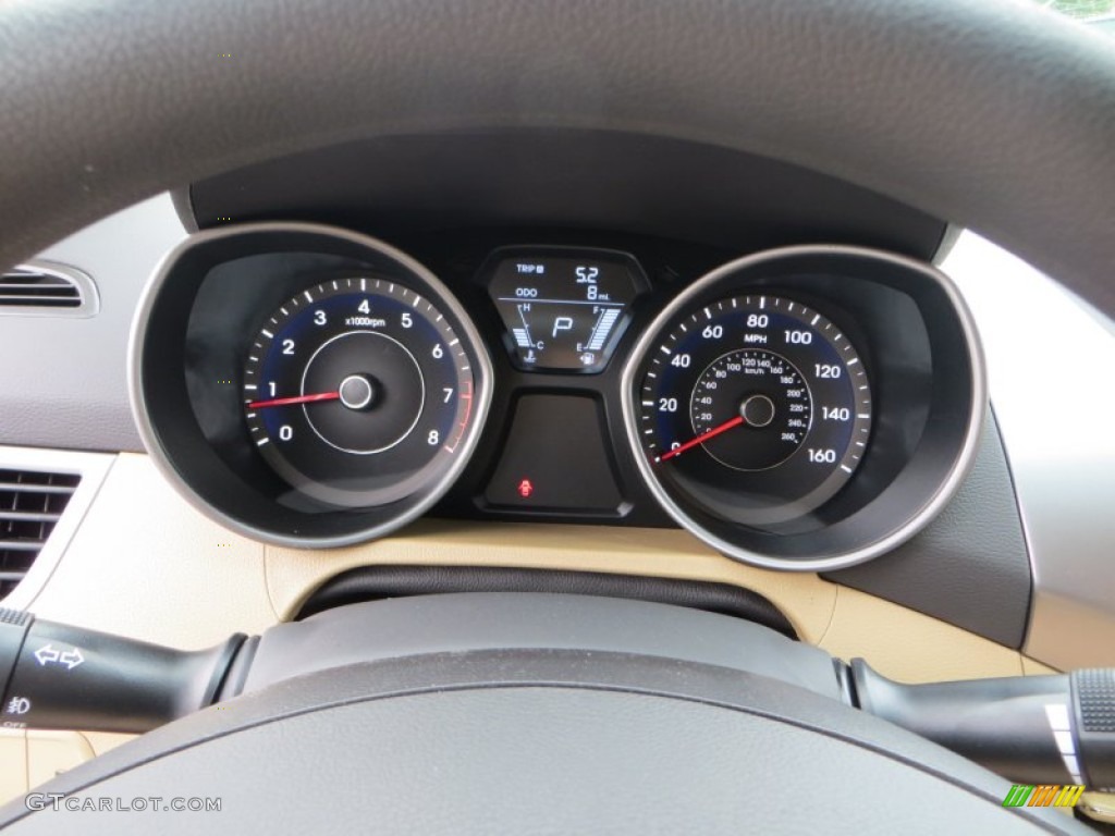 2013 Elantra GLS - Desert Bronze / Beige photo #30
