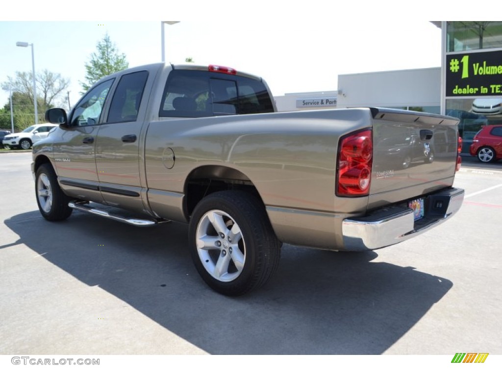 2007 Ram 1500 SLT Quad Cab - Light Khaki Metallic / Khaki Beige photo #3