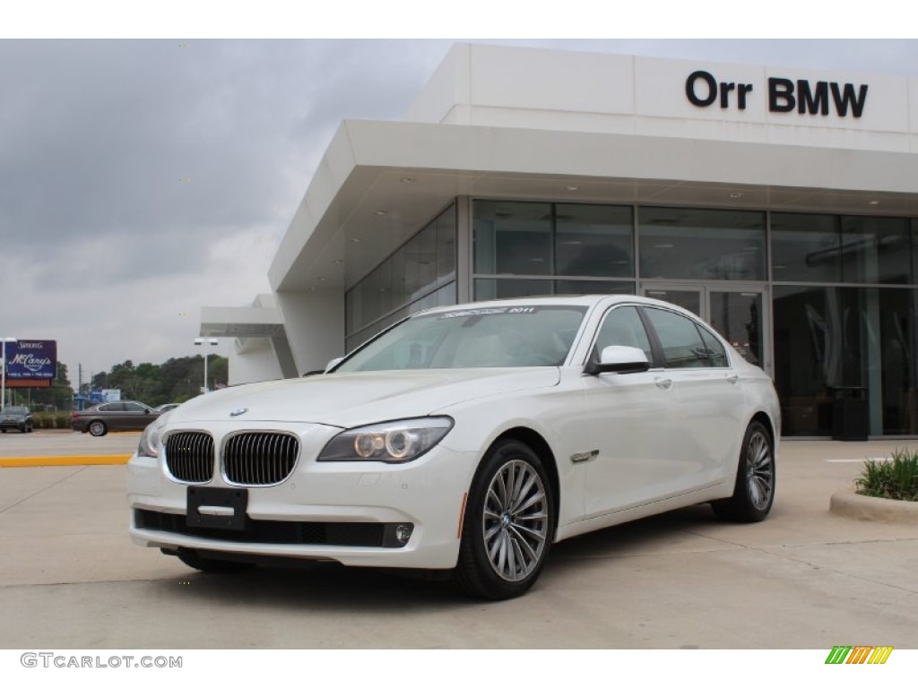 2011 7 Series 740Li Sedan - Alpine White / Oyster/Black photo #1
