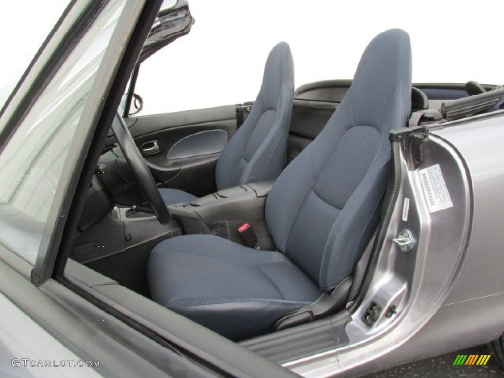 Dark Blue Interior 2003 Mazda MX-5 Miata Shinsen Roadster Photo #79845481