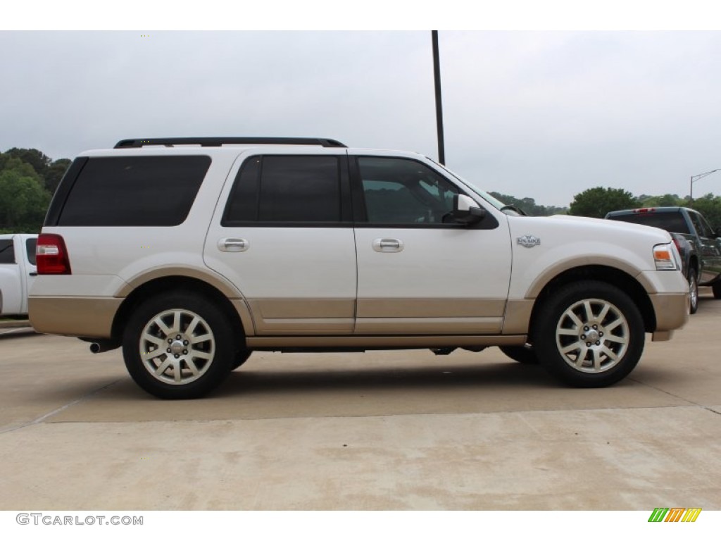 2011 Expedition King Ranch - White Platinum Tri-Coat / Chaparral Leather photo #6