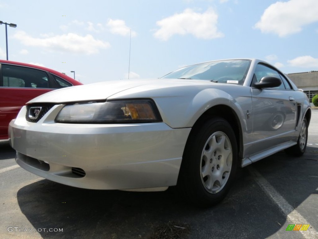 Silver Metallic Ford Mustang