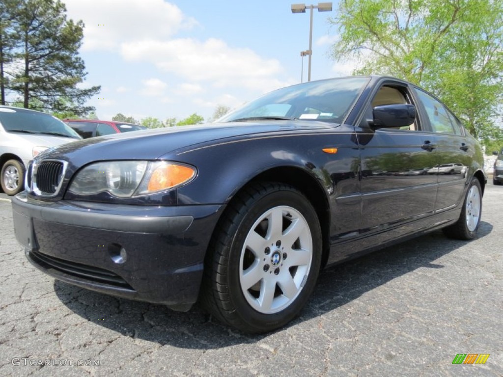 2002 3 Series 325i Sedan - Orient Blue Metallic / Sand photo #1