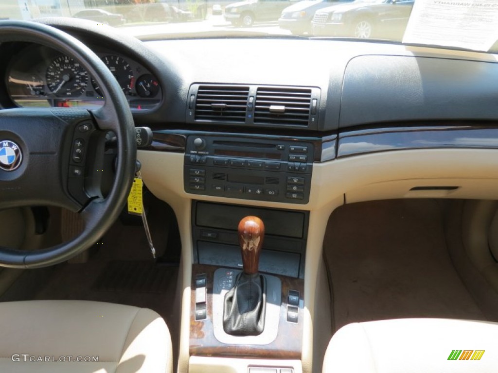 2002 3 Series 325i Sedan - Orient Blue Metallic / Sand photo #13
