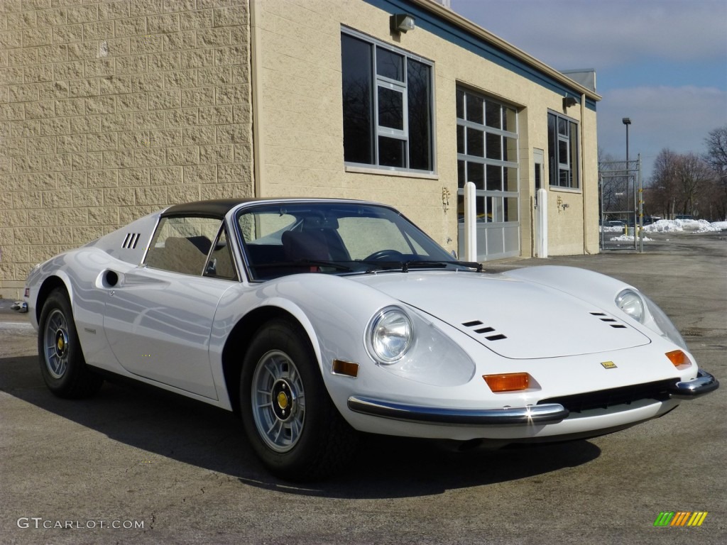 1974 Dino 246 GTS - Bianco (White) / Red/Black photo #7