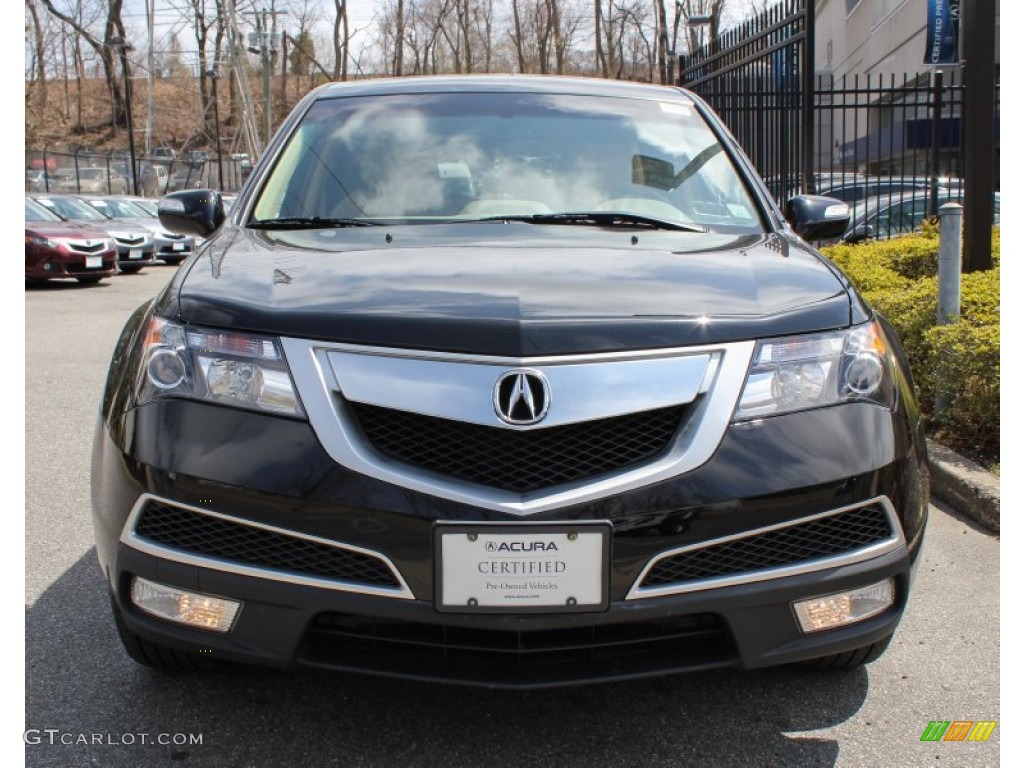 2011 MDX Technology - Crystal Black Pearl / Parchment photo #2