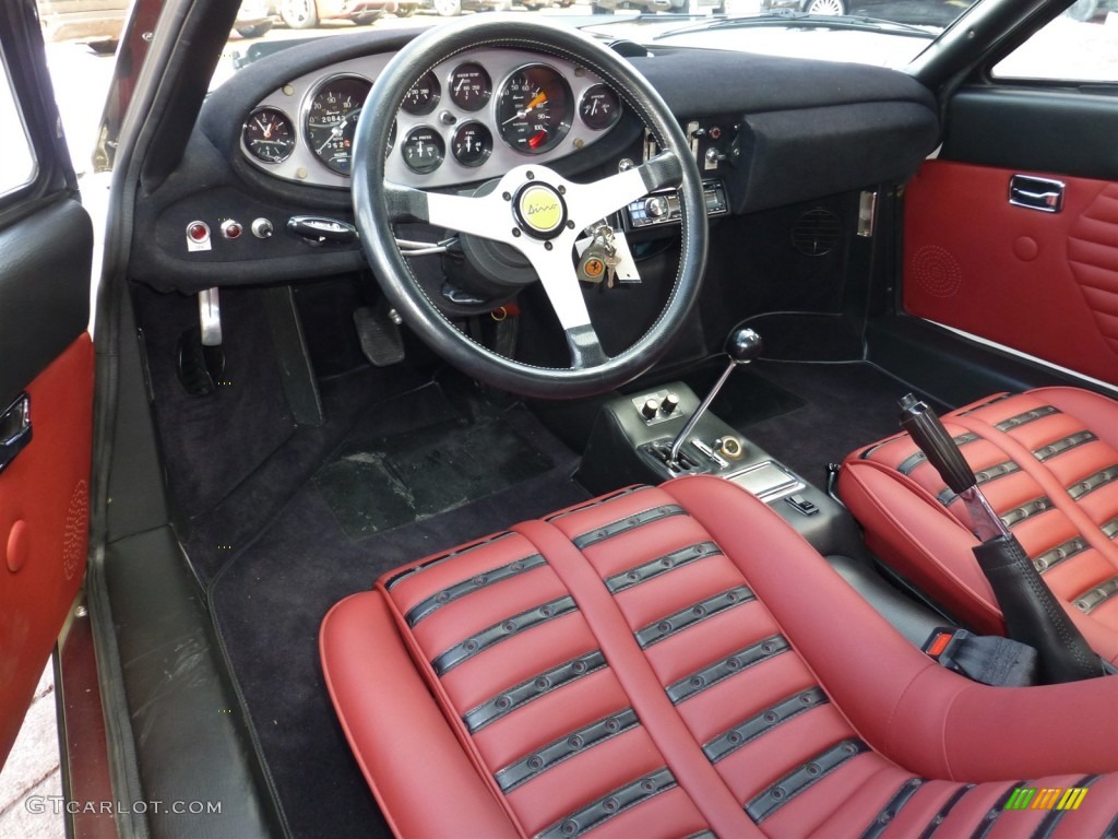 1974 Dino 246 GTS - Bianco (White) / Red/Black photo #21