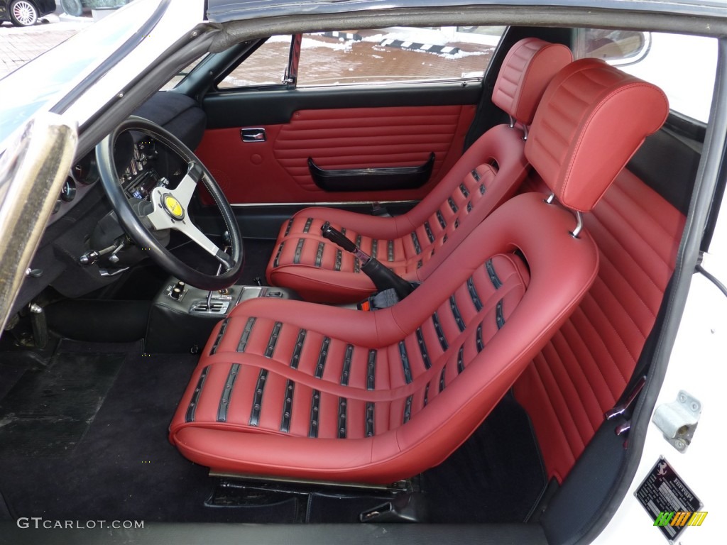 1974 Dino 246 GTS - Bianco (White) / Red/Black photo #22